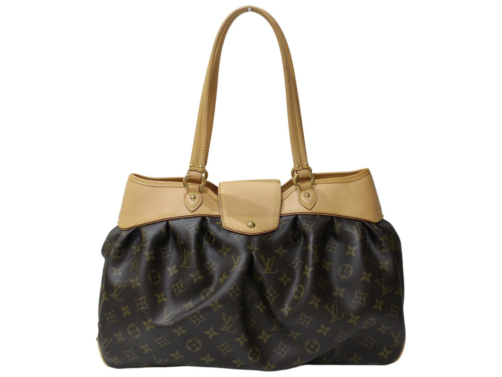 Louis Vuitton Shoulder LV Tote Monogram Canvas Boetie Brown Bag